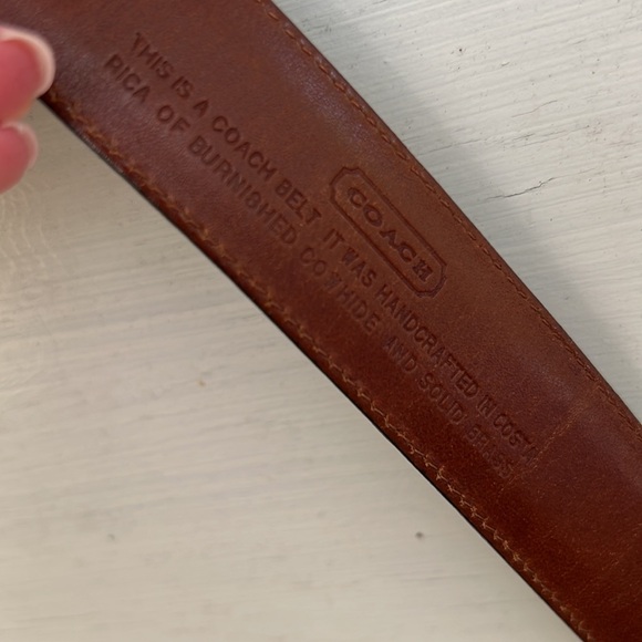Vintage Coach leather belt - Picture 4 of 6